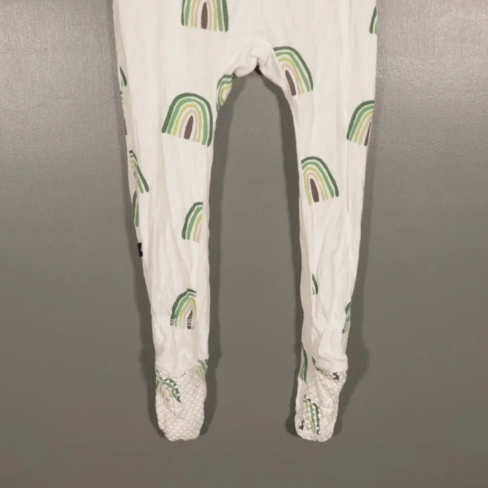 EUC Kyte Baby Green Rainbow Footie Size 6M-12M - Picture 5 of 9